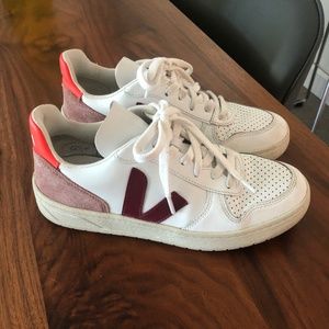 Veja size 37 women’s white leather sneakers